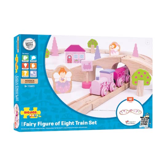 Wooden Fairy Figure of Eight Train Set